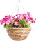 Realistic Artificial Flower Hanging Basket: Perfect for Indoor or Outdoor Decor